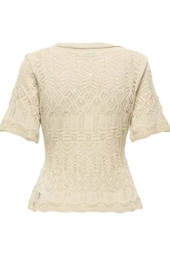 Onllovely Ss Glitter Button Top Knt