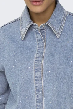 Onlmaggiemay L/S Rhinest Shirt