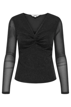 Onlmella L/S Knot Glit Top