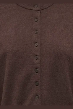 Onlmio Ls O-Neck Button Cardiga Knt