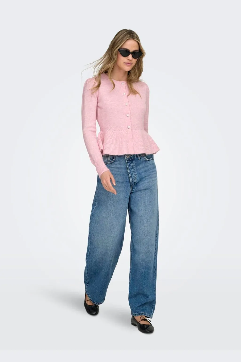 Onlmonique Life Ls Peplum Cardi Knt