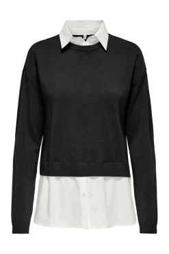 Onlpayson Ls Mix Pullover Knt