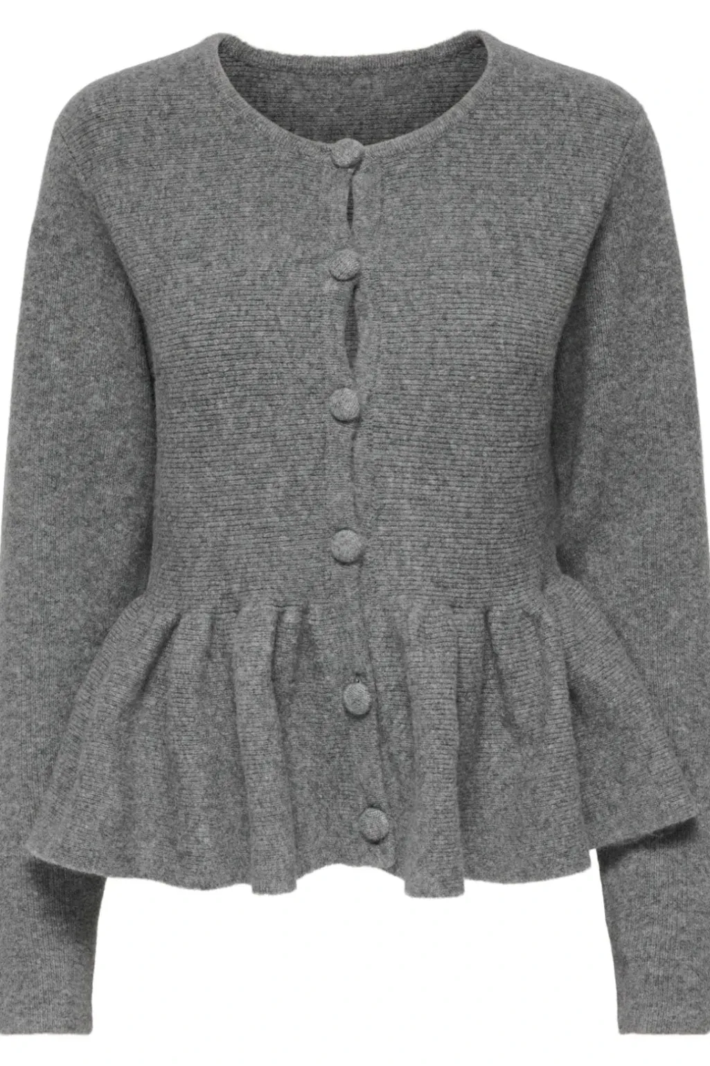 Onlpiruet Ls Peplum Cardigan Knt