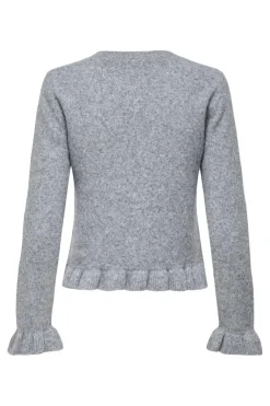 Onlrima Life Ls Frill Butto Cardi Knt