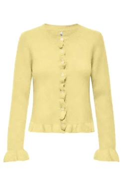 Onlrima Life Ls Frill Butto Cardi Knt