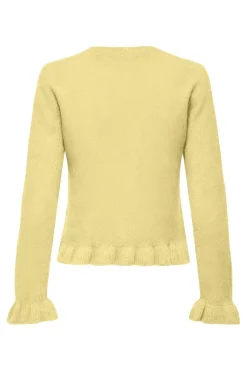 Onlrima Life Ls Frill Butto Cardi Knt