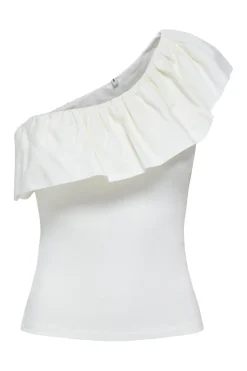 Onlsoffy One Shoulder Mix Top Box