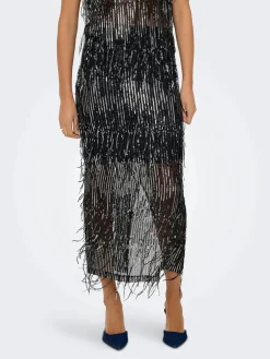Onlspacy Long Sequins Skirt