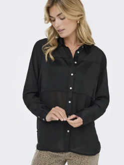 Onlstar Life L/S Breeana Mix Shirt Solid