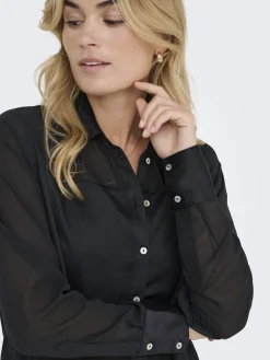 Onlstar Life L/S Breeana Mix Shirt Solid