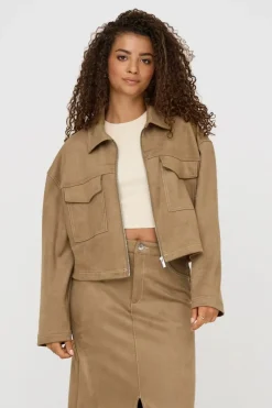 Onlstina Life Faux Suede Jacket Cc