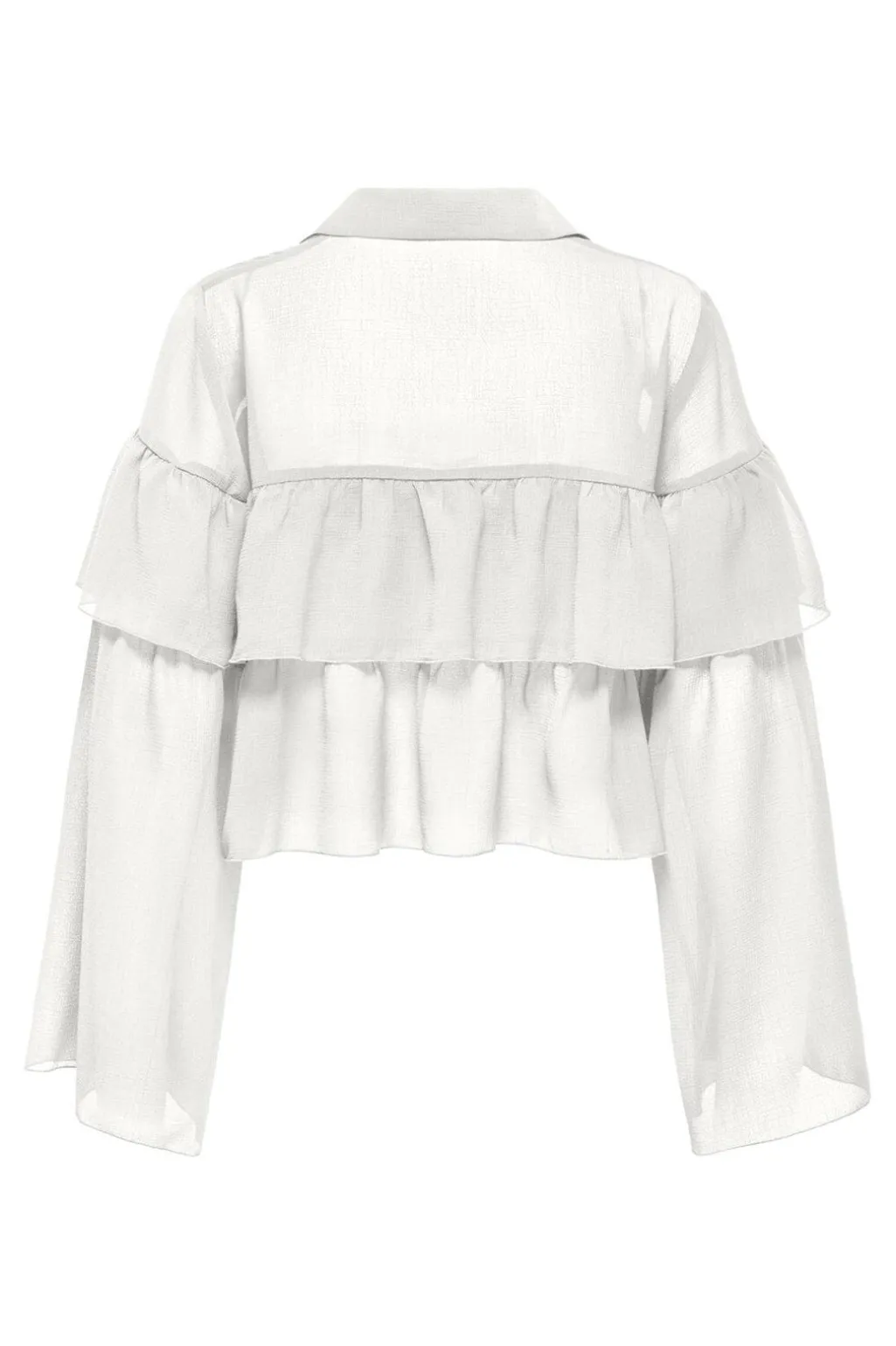 Onlsuzzi L/S Frill Tie Top Ox