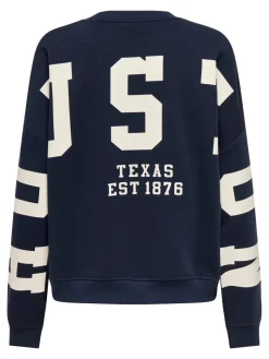 Onlsweat L/S Back/Sleeve Print Swt