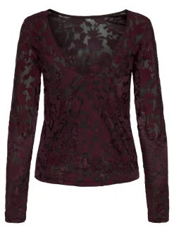 Onlthea L/S Flock Top