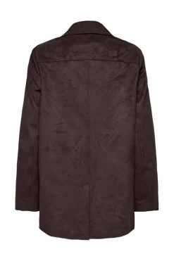 Onltulip Faux Suede Blazer Coat