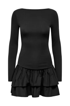 Onlvega L/S Boatneck Mix Dress Box