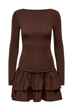 Onlvega L/S Boatneck Mix Dress Box