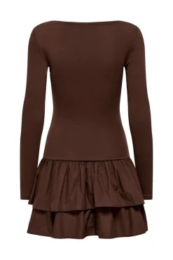 Onlvega L/S Boatneck Mix Dress Box