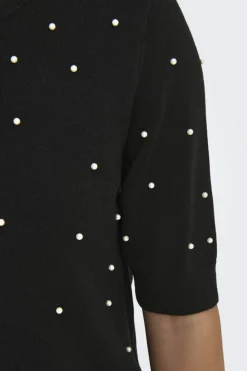 Onlvenice Life Ss Pearl O-Neck Knt