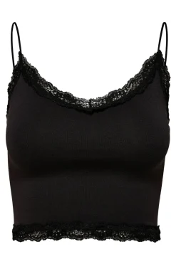Onlvicky Lace Seamless Cropped Top