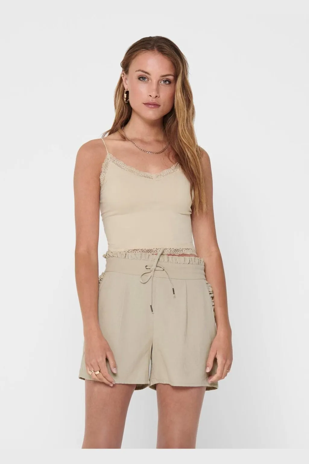 Onlvicky Lace Seamless Cropped Top