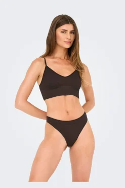 Onlvicky Rib Seamless Vneck Top Acc