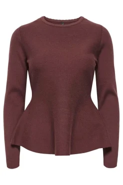 Onlvilda Ls Peplum O-Neck Knt