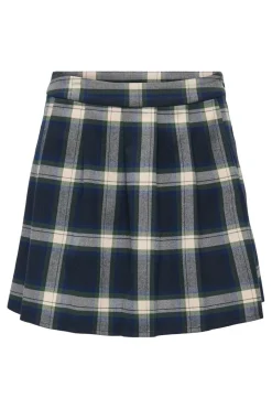 Onlwren Check Short Skirt