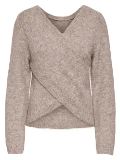 Onlzaggie Life Ls V-Neck Reversib Knt