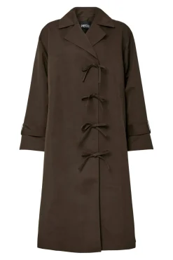 Pcagnes Ls Tie Trenchcoat Pp