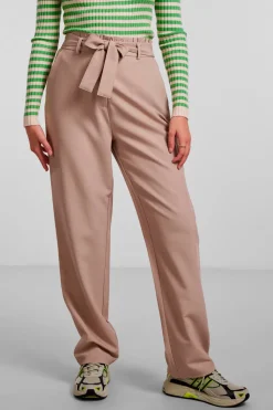 PcBoss Hw Paperbag Straight Pants Noos