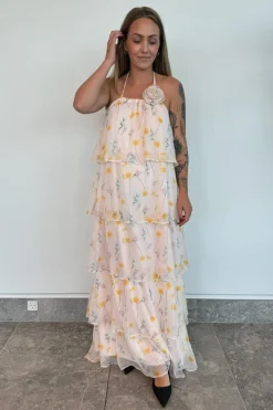 Pcclara Sl Long Layred Dress Kca