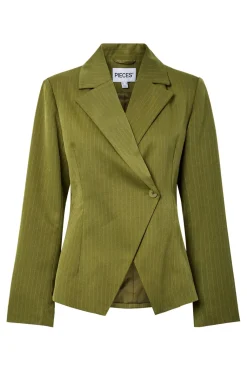 Pcfalka Ls Fittet Pinstriped Blazer