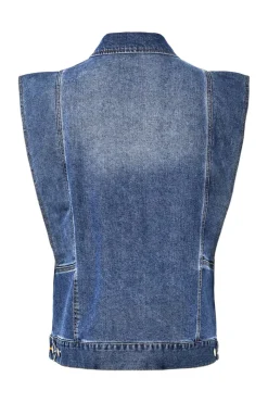 Pcfemma Loose Denim Vest Fsy