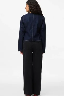 Pcfenna Ls Denim Wrap Shirt Fsy