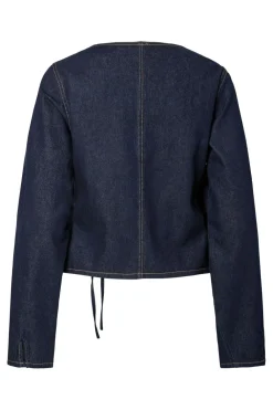 Pcfenna Ls Denim Wrap Shirt Fsy