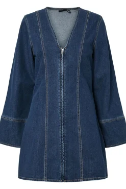Pcflora Ls Denim Dress