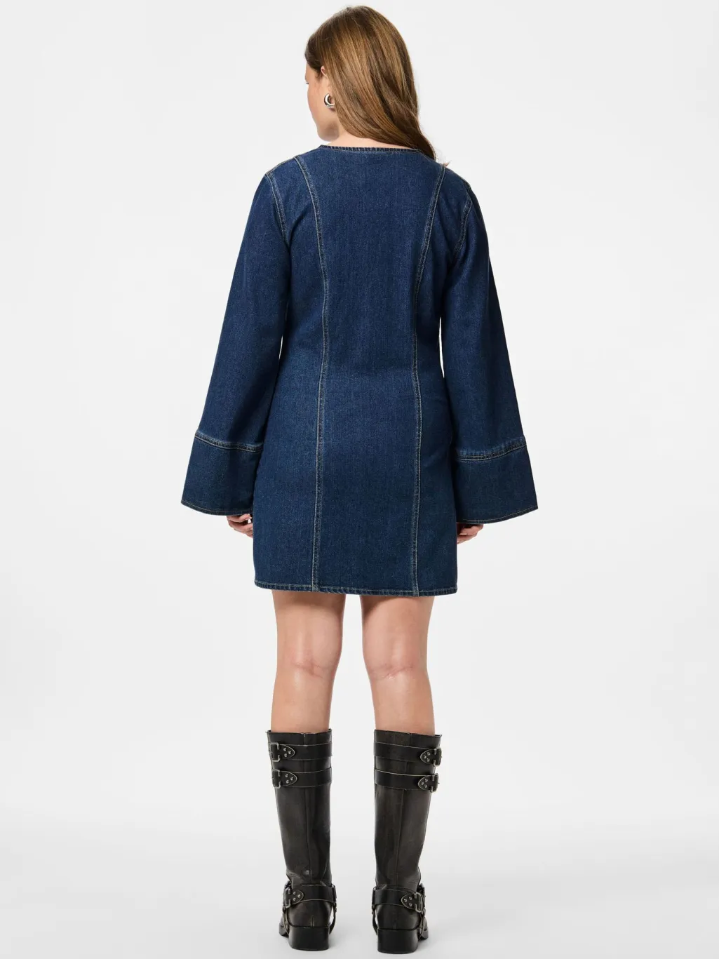 Pcflora Ls Denim Dress