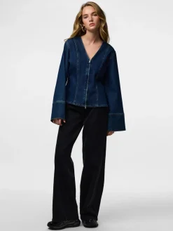 Pcflora Ls Denim Shirt