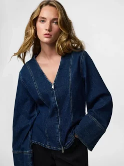 Pcflora Ls Denim Shirt