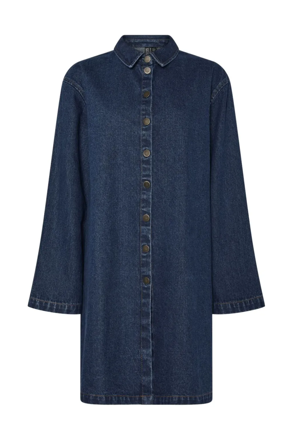 Pcflora Ls Loose Denim Dress Fsy