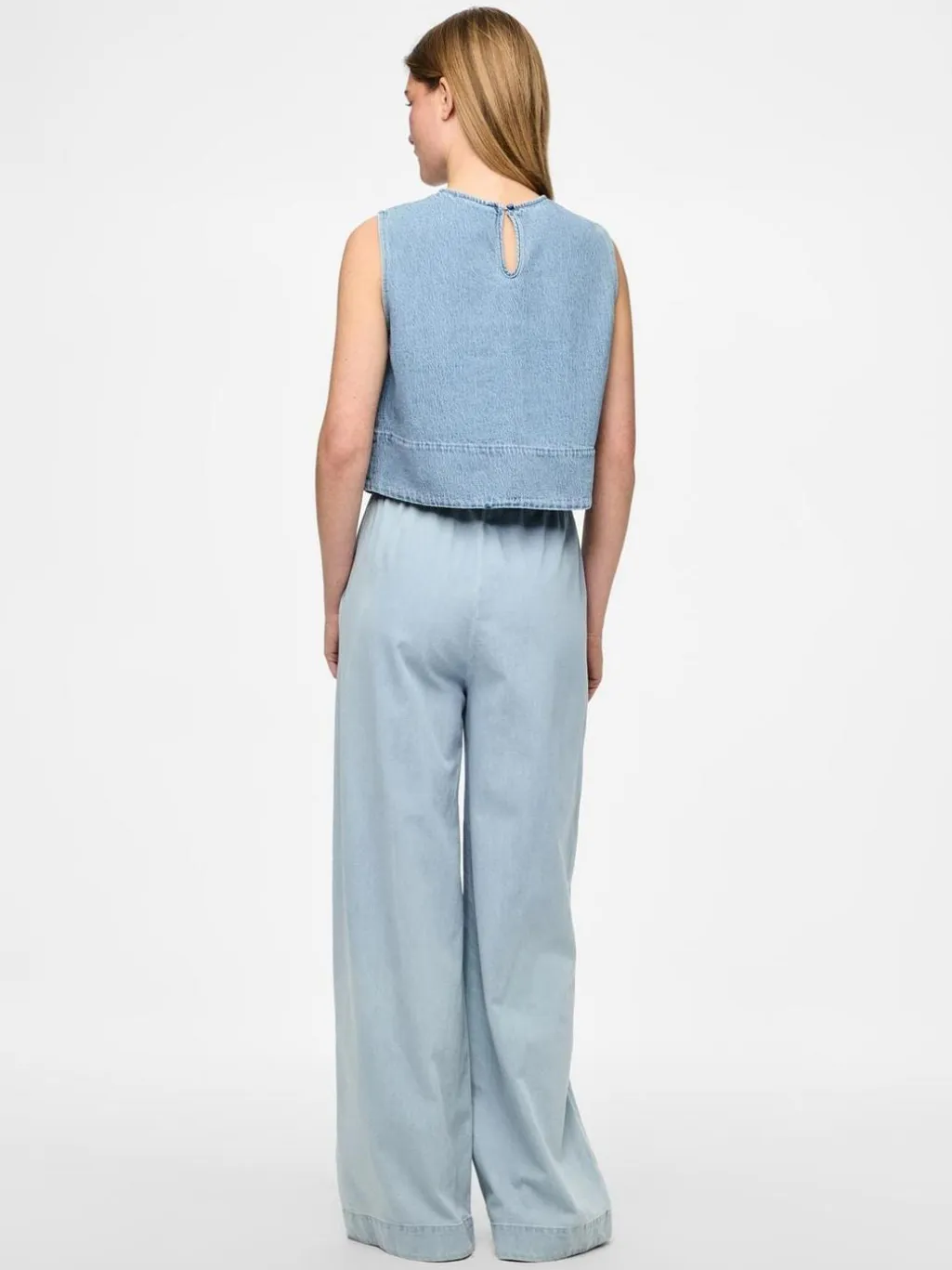 Pcflora Sl Denim Top