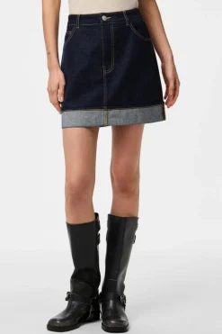 Pcfranna Short Denim Skirt Fsy
