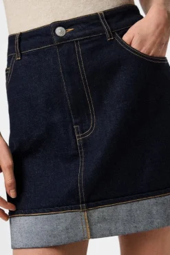 Pcfranna Short Denim Skirt Fsy