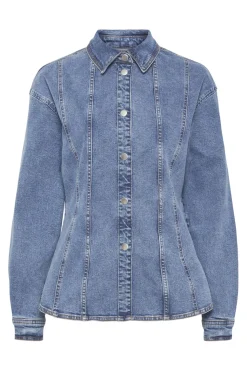 Pcginny Ls Denim Shirt Jit