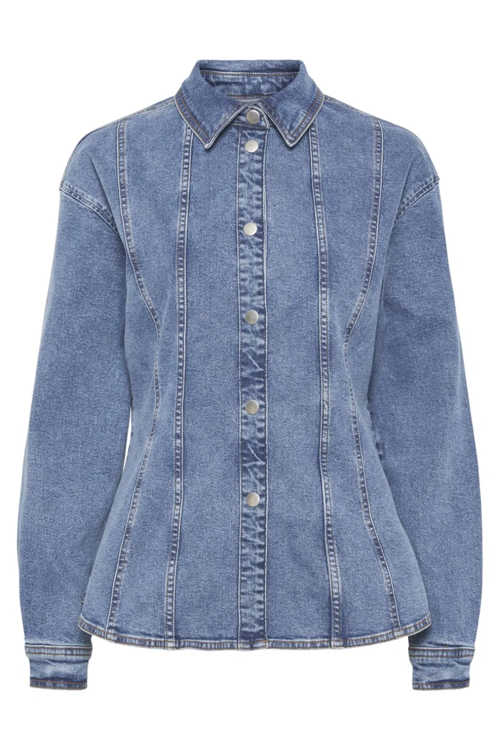 Pcginny Ls Denim Shirt Jit