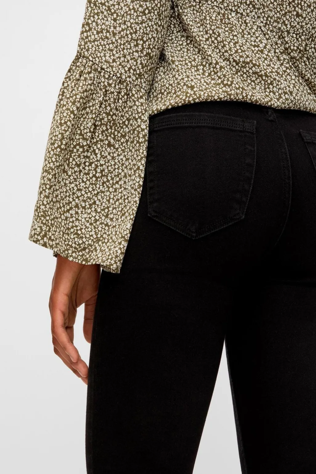 PcHighFive Flex Black Skinny Jeans