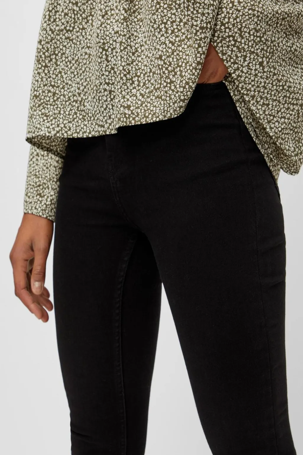 PcHighFive Flex Black Skinny Jeans