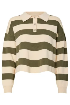 Pcjassy Ls Short Polo Knit