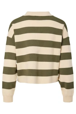 Pcjassy Ls Short Polo Knit